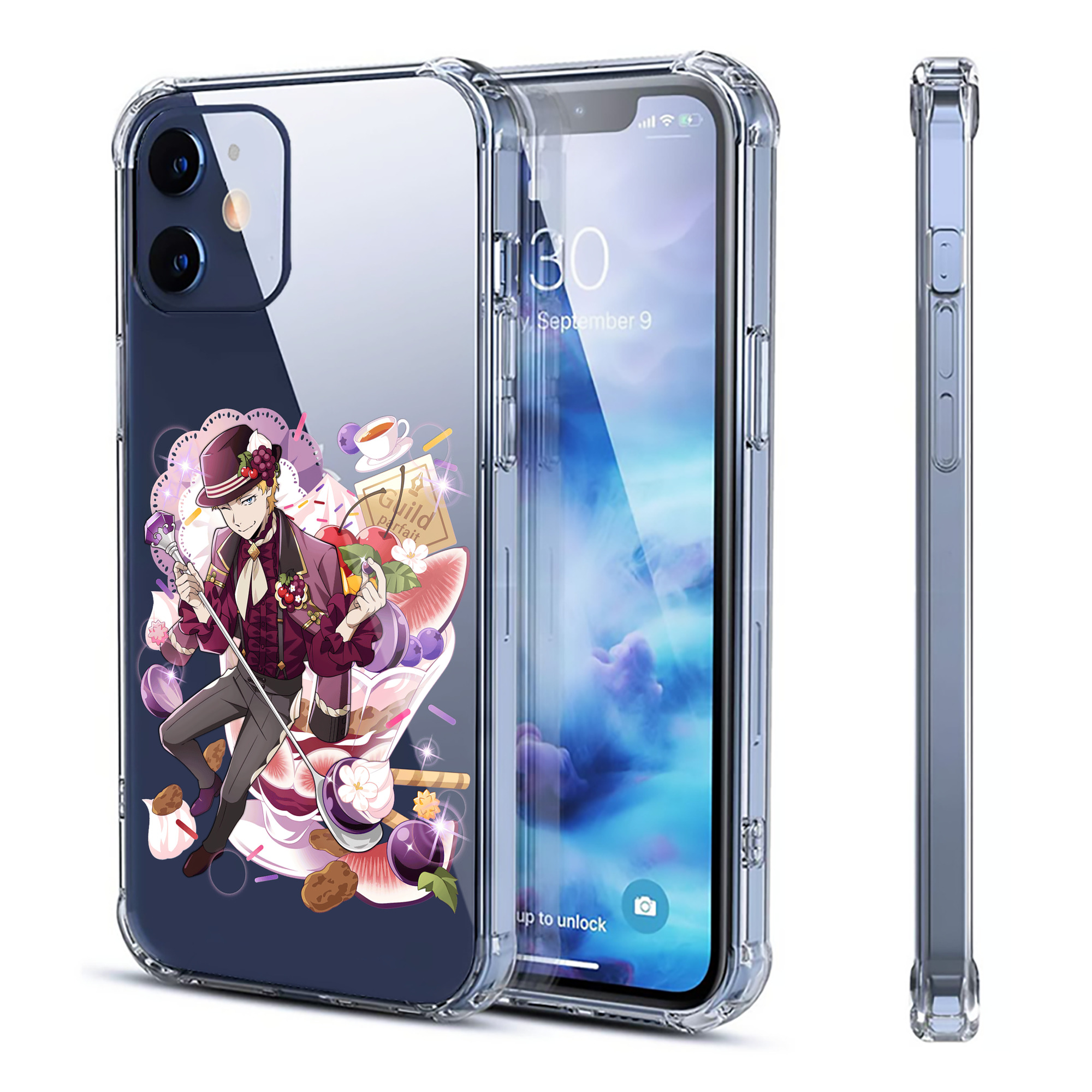 （画像用） 文豪ストレイドッグス Bungo Stray Dogs 【iPhone 12シリーズ対応】透明スマホケース（クリアソフトケース）